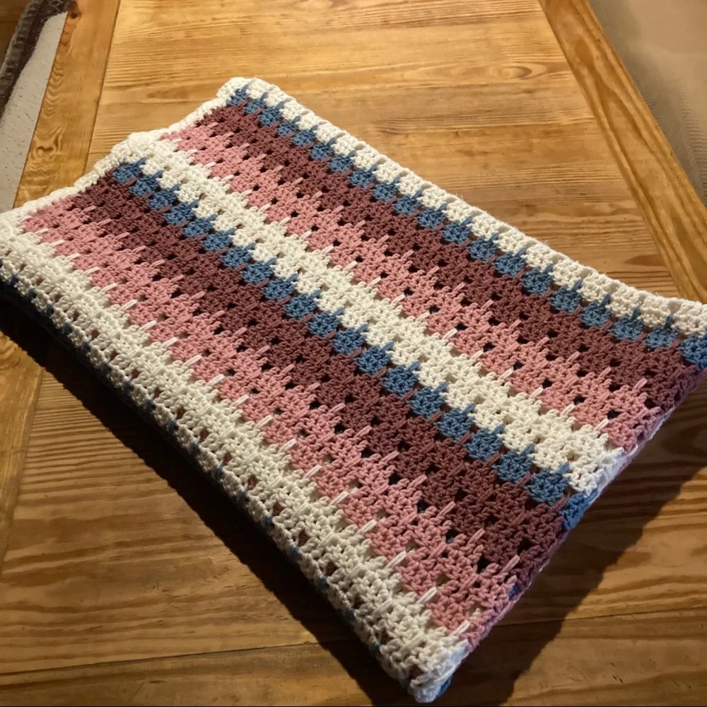 Large Handmade knit blanket_7